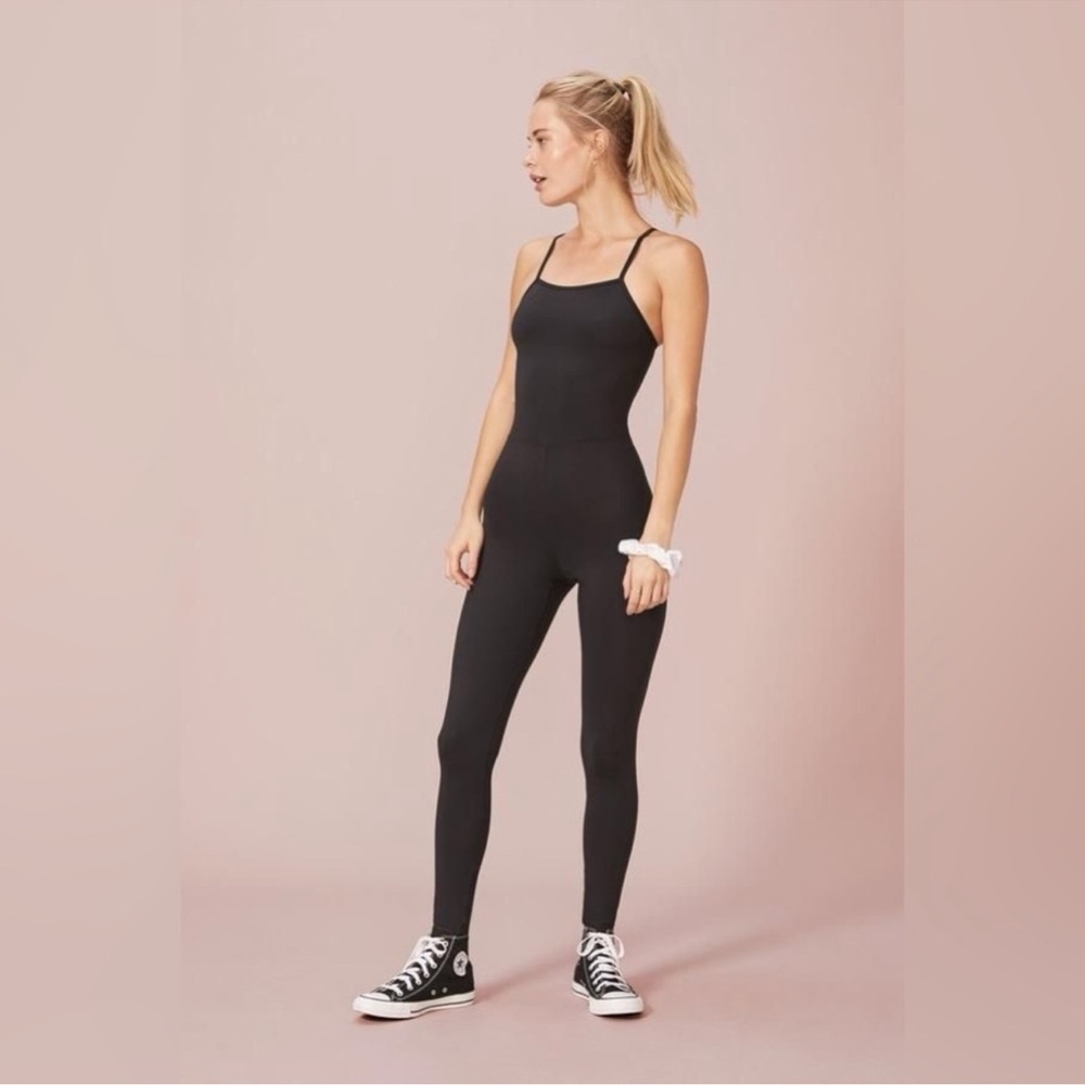 Girlfriend Collective Cami Unitard Jumpsuit Black Size XL